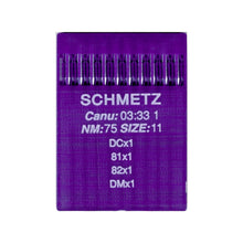 Load image into Gallery viewer, SCHMETZ 701324 DCX1 D100 Siruba/Juki/Jin Industrial Overlock Machine Needles 75/11 - Pack of 10
