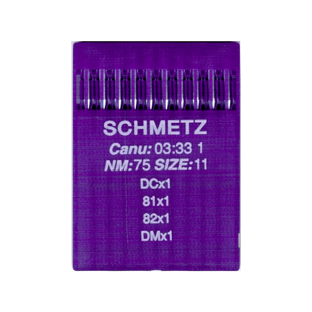 SCHMETZ 701324 DCX1 D100 Siruba/Juki/Jin Industrial Overlock Machine Needles 75/11 - Pack of 10