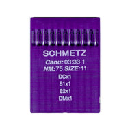 SCHMETZ 701324 DCX1 D100 Siruba/Juki/Jin Industrial Overlock Machine Needles 75/11 - Pack of 10