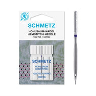 SCHMETZ 708307 130/705 H WING Hemstitch Needle 100/16 for Domestic Sewing Machines only - Pack of 1