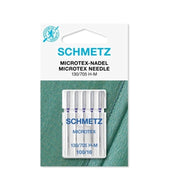 SCHMETZ 710147 130/705 H-M VES Microtex Needles for Brother Sewing Machines For Silk & Microfiber Fabrics 100/16 - Pack of 5