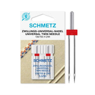 SCHMETZ 715287 130/705 H ZWI 3.0/90 DDS Twin Needles for Brother Home Sewing - Pack of 2