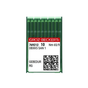 Madeira 022065RG DBXK5 SAN 1 (769212) 65RG 65/9 Needles for ZSK, Happy and Ricoma Single and Multi-Head Industrial Embroidery Machines - Pack of 10