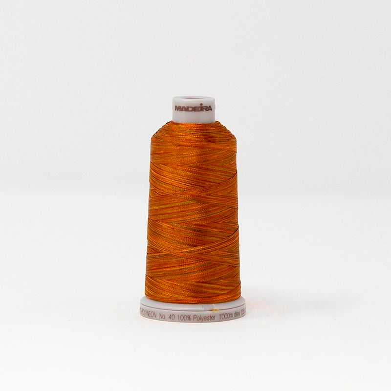 Madeira 9191510 POLYNEON NO.40 1000m Embroidery Thread - Multi Brown