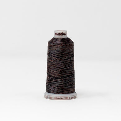 Madeira 9191517 POLYNEON NO.40 1000m Embroidery Thread - Multi Grey