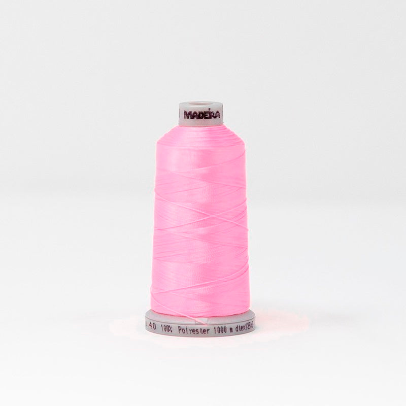 Madeira 9191548 POLYNEON NO.40 1000m Embroidery Thread - Pink Plush