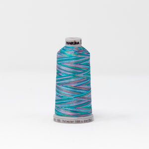 Madeira 9191606 POLYNEON NO.40 1000m Embroidery Thread - Multi Blue