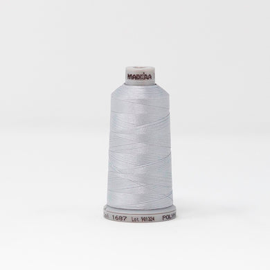 Madeira 9191687 POLYNEON NO.40 1000m Embroidery Thread - Sterling Silver