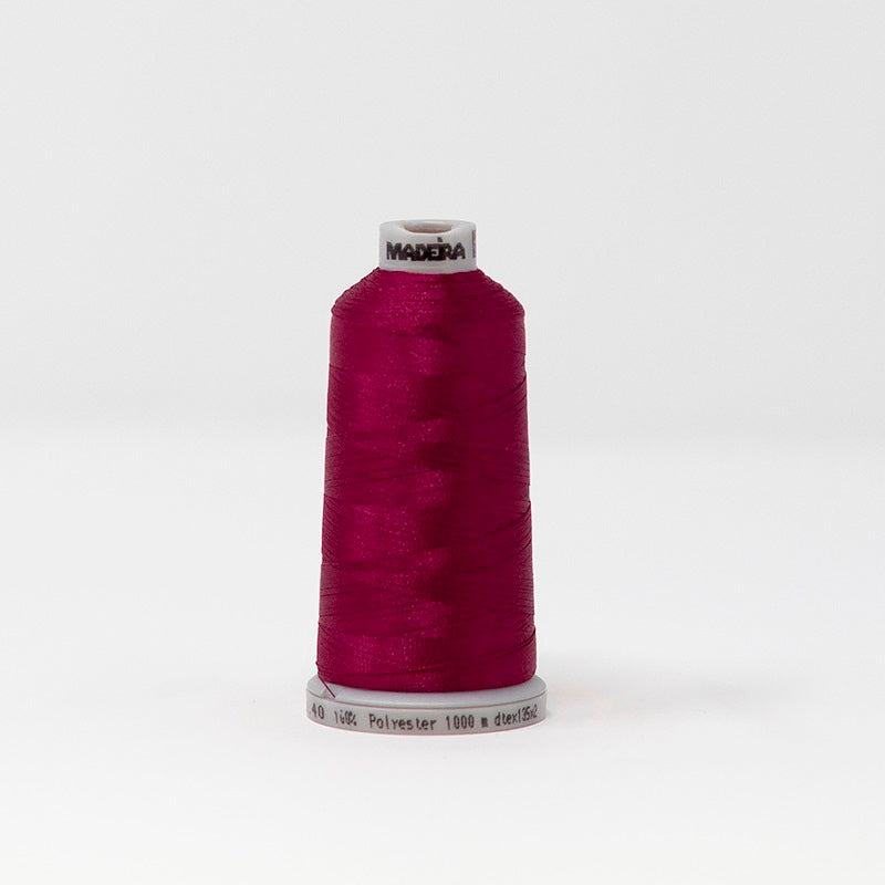 Madeira 9191783 POLYNEON NO.40 1000m Embroidery Thread - Dark Raspberry