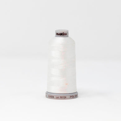 Madeira 9191804 POLYNEON NO.40 1000m Embroidery Thread - Natural White
