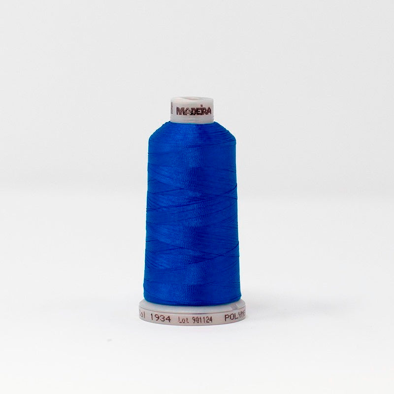 Madeira 9191934 POLYNEON NO.40 1000m Embroidery Thread -Royal Blue