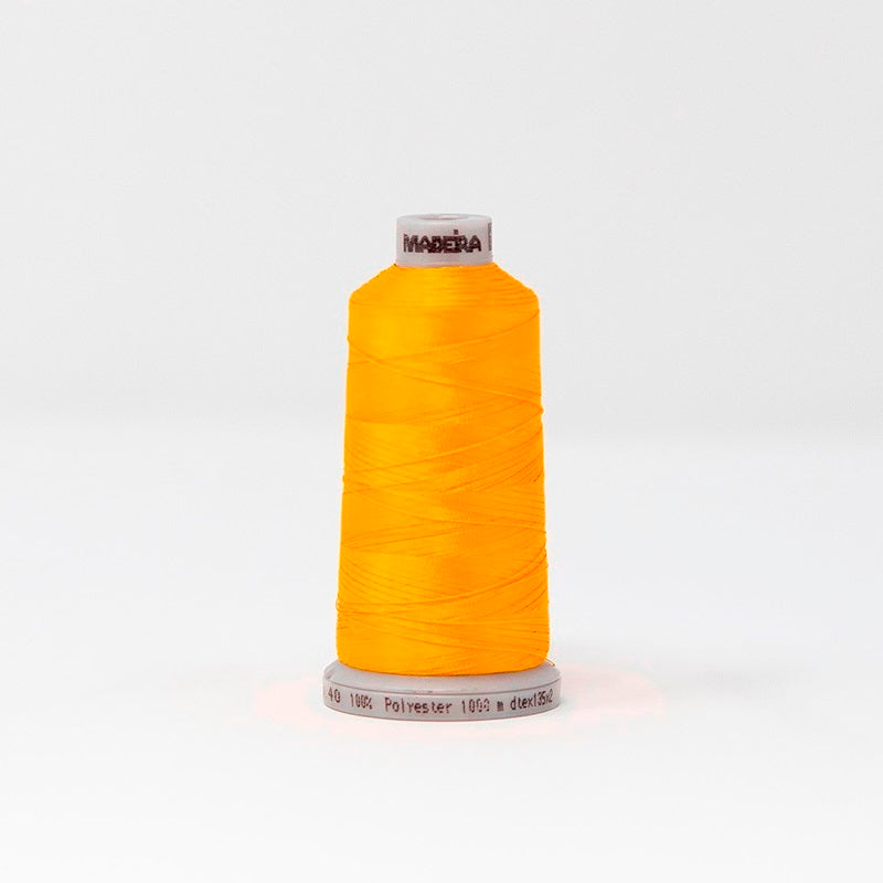 Thread 1839 Madeira 9191951 POLYNEON NO.40 1000m Embroidery Thread - Pumpkin Chiff ...