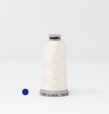Madeira 9241803 POLYNEON NO.60 1500m Embroidery Thread -Cream White
