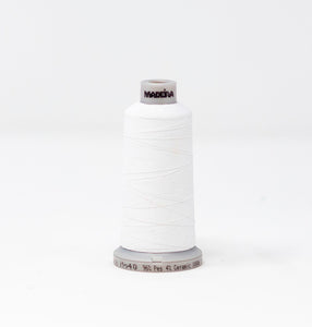 Madeira 9427801 FROSTED MATT NO.40 1000m Embroidery Thread - White
