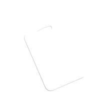 Load image into Gallery viewer, Unisub 4623 Aluminum Semi-Gloss White Bag Tag - Rectangle 2 Sided 2.75&quot; x 4&quot; / 70 x 102 mm
