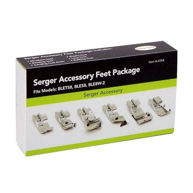 Baby Lock Serger accessory feet Package for BLETS8, BLES8, BLES4 and BLS3.