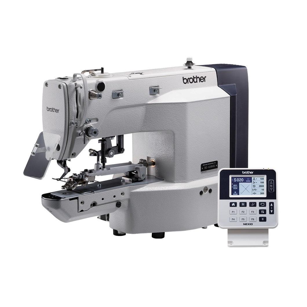 Brother BE-438HS Electronic Direct Drive Lockstitch Button Sewer Machine.