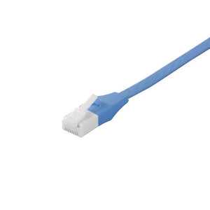 BSLS6FU10BLW Cat6 Flat LAN cable 1.0M Break-proof latching tub Blue