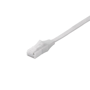 BSLS6FU10WHW Cat6 Flat LAN cable 1.0M, Break-proof latching tub White