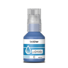 Load image into Gallery viewer, Brother BTD100C All-in-One Ink Tank Duplex Printer Ink Bottle Yields 5000 pages-Cyan
