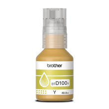 Load image into Gallery viewer, Brother BTD100Y All-in-One Ink Tank Duplex Printer Ink Bottle Yields 5000 pages-Yellow
