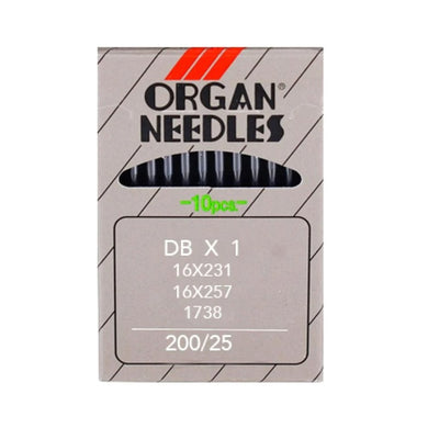 Organ DBX1 200/25 Needles for Industrial Sewing and Lockstitch Machines-Pack of 10