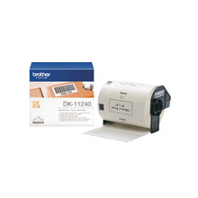 Load image into Gallery viewer, Brother Genuine DK-11240 Barcode Label Roll for QL Printers 102mm x 51mm - Black on White.
