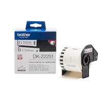 Load image into Gallery viewer, Brother Genuine DK-22251 Continuous Length Labelling Tape for QL Printers - Red/Black on White.
