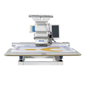 Fortever FT-1201 Pro Single Head 12 Needle Industrial Embroidery Machine 500X800mm Embroidery Area.