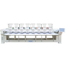 Load image into Gallery viewer, Fortever FT-1208H 8 Head 12 Needle Industrial Embroidery Machine 400x450 Embroidery Area.
