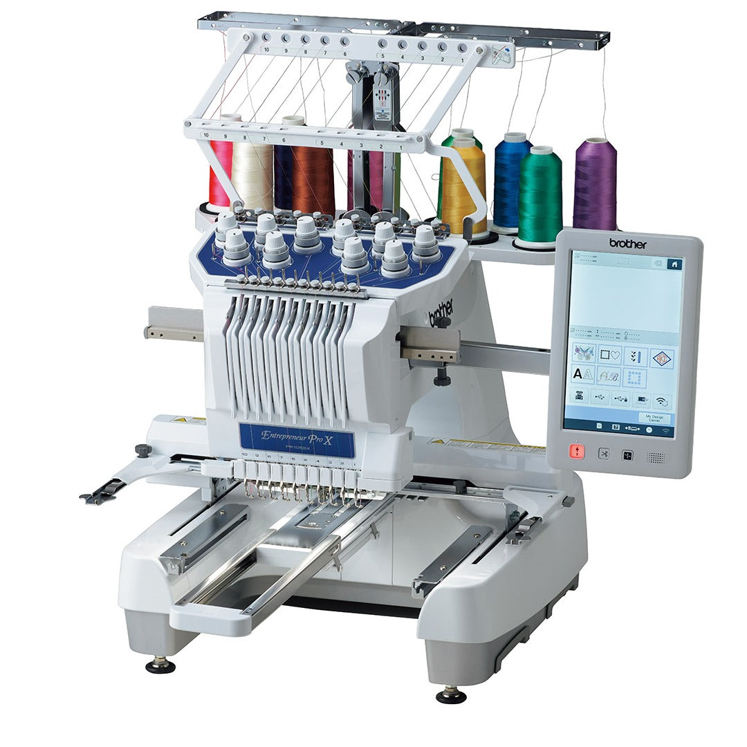 Brother PR1055X 10 Needle Embroidery Machine with 360x200mm Embroidery ...