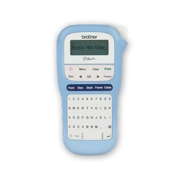 Brother PT-H110LB (Blue) P-Touch Label Printer prints in English upto 12mm width Tape for Home and Small Office.