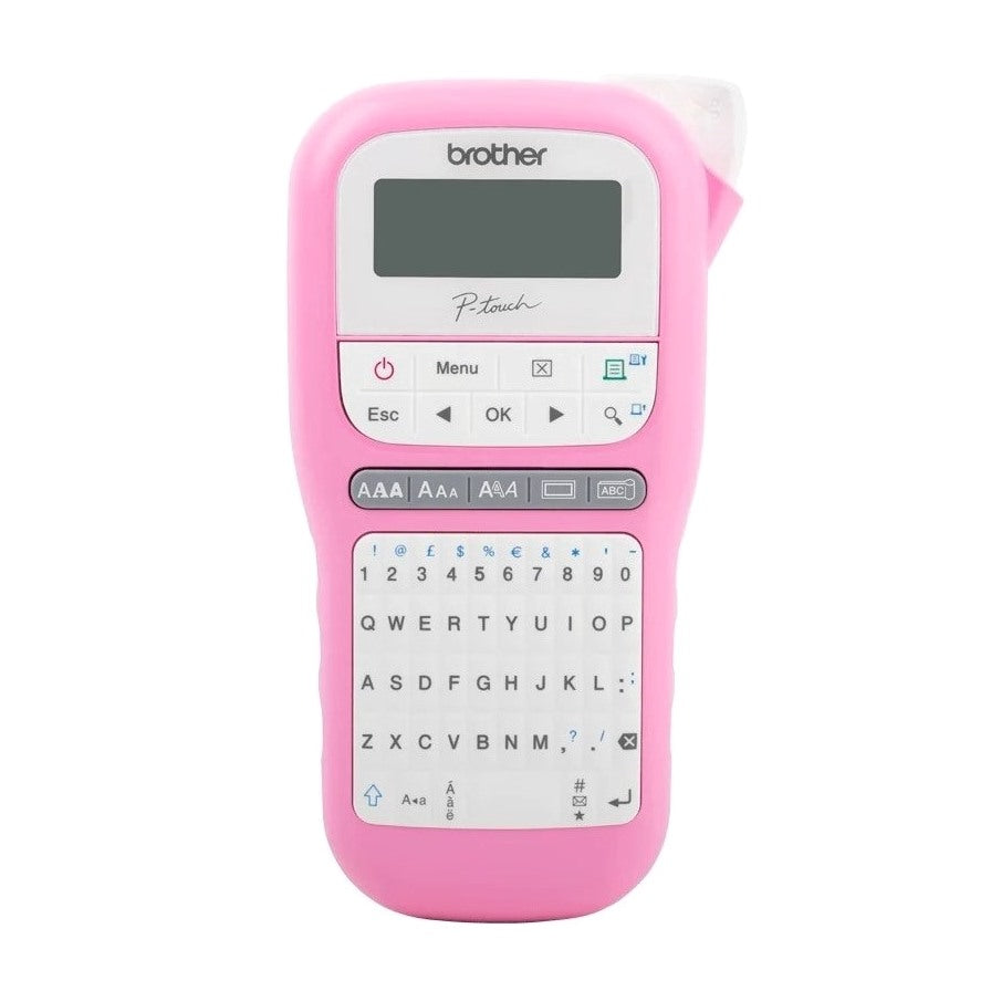 Brother PT-H110PK (Pink) P-Touch Label Printer prints in English upto 12mm width Tape for Home and Small Office.