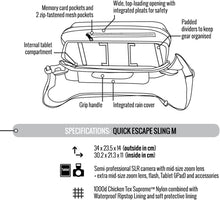 Load image into Gallery viewer, Crumpler QES-M-004 Quick Escape Sling M Fits a Semi-Professional SLR Camera with a mid-size zoom lens-Blue
