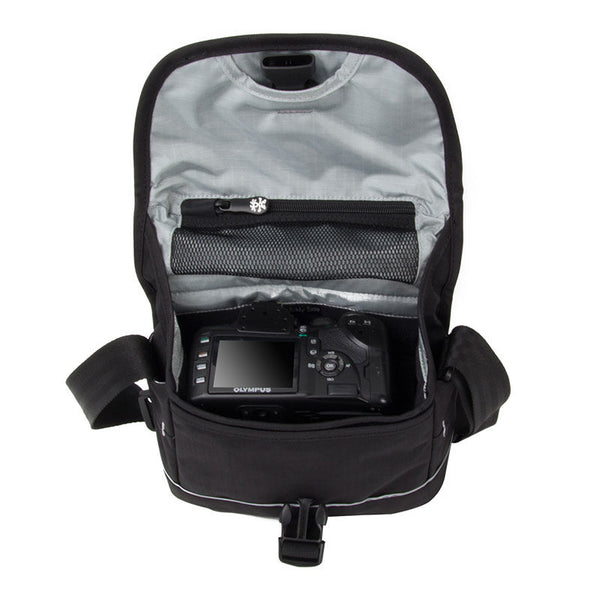 Crumpler PRY2000-001 Proper Roady Camera Sling Bag 2000 Black Fits Bridge or Semi-professional SLR with mid-size zoom lens