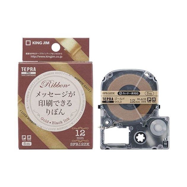 KIM JIM SFR12ZK TERPA PRO Tape Gold Ribbon 12mm -Made in Japan