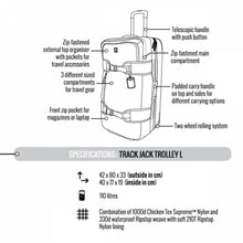 Load image into Gallery viewer, Crumpler TJT-L-001 Track Jack Trolley L fits 15-inch Laptop Black
