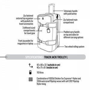 Crumpler TJT-L-001 Track Jack Trolley L fits 15-inch Laptop Black