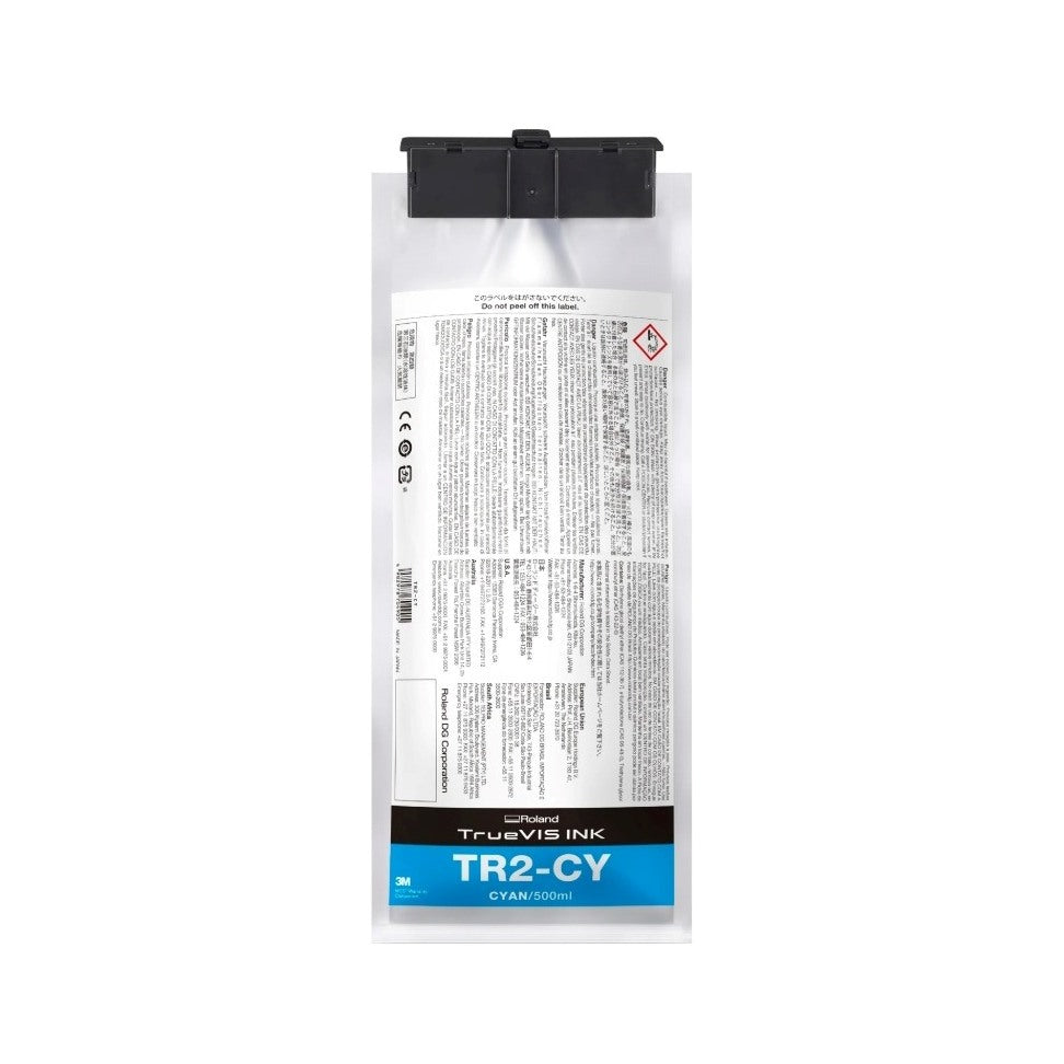 ROLAND TR2-CY ECO SOL INK 500ml for TrueVIS VG2 Series Printer/Cutters-Cyan