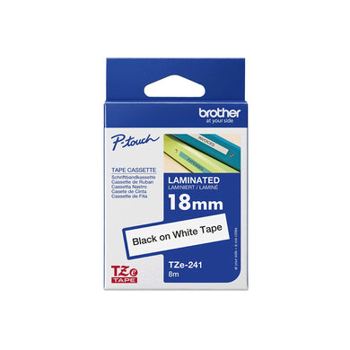 Brother Genuine TZE-241 Labelling Tape for P-Touch label Printers, 18mm wide