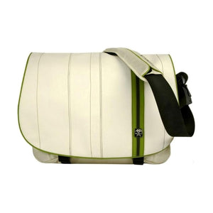 Crumpler UD-004 The UglyDivorce Leather Bag Off-White/Dk.Green Fits 12-15.4 inch Latptops