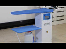 Load and play video in Gallery viewer, Battistella Argo Ironing board with vacuum and heating options, with iron and boiler.

