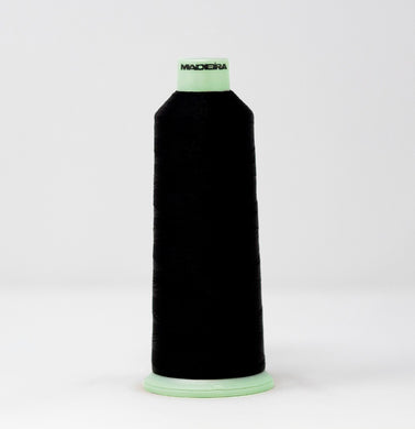 Madeira 7186800 POLYNEON GREEN NO.40 5000m Embroidery Thread-Black
