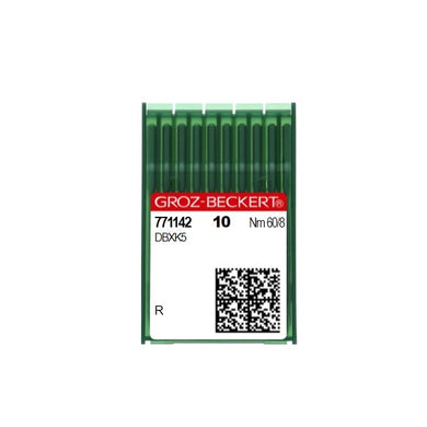 Madeira 021060R DBXK5 R (771142)60R 60/8 Needles for ZSK,Happy and Ricoma Industrial Embroidery Machines -Pack of 10