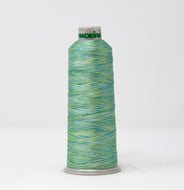 Madeira 9181602 POLYNEON NO.40 5000m Embroidery Thread - Multi Green