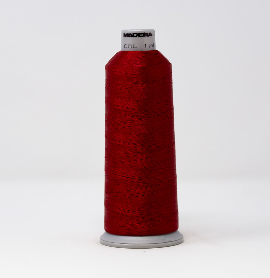 Madeira 9181747 POLYNEON NO.40 5000m Embroidery Thread - Candy Apple Red