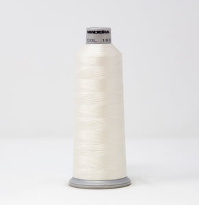 Madeira 9181803 POLYNEON NO.40 5000m Embroidery Thread -Cream White