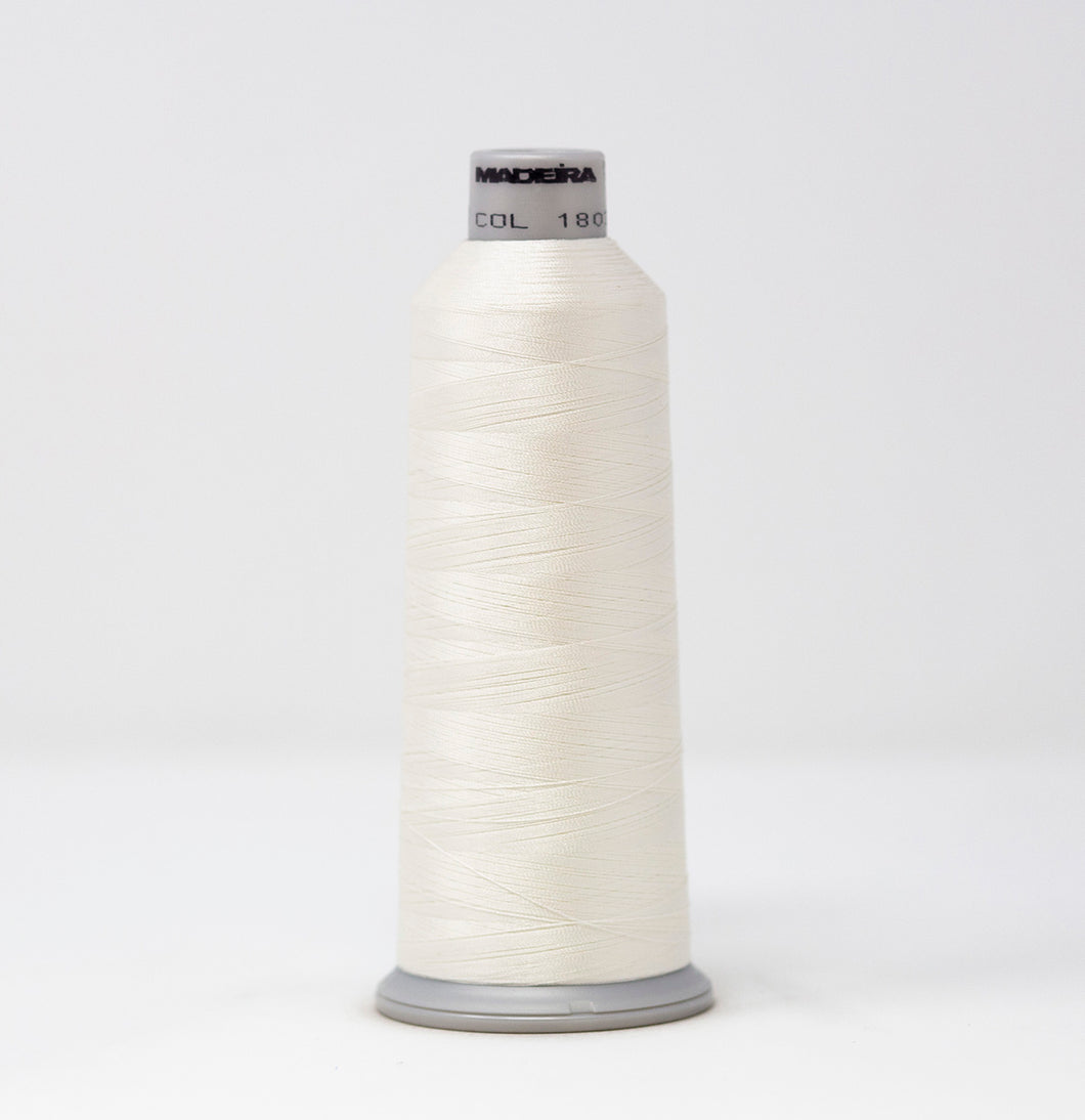 Madeira 9181803 POLYNEON NO.40 5000m Embroidery Thread -Cream White