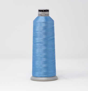 Madeira 9181871 POLYNEON NO.40 5000m Embroidery Thread - Blue/Porcelain Blue