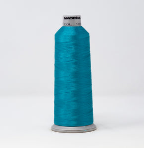 Madeira 9181888 POLYNEON NO.40 5000m Embroidery Thread - Deep Sky Blue
